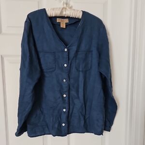 Telluride Clothing Company Women's Blue Button Down Shirt
